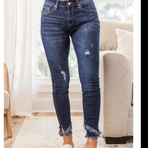 Pink Lily Jamie Skinny Jeans Dark Wash